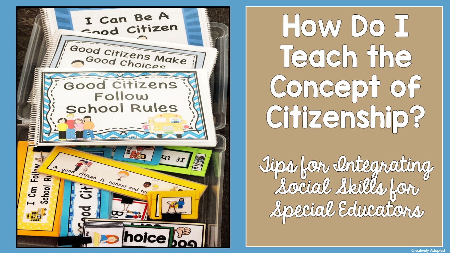 Resources to teach the concept of citizenship for special education teachers