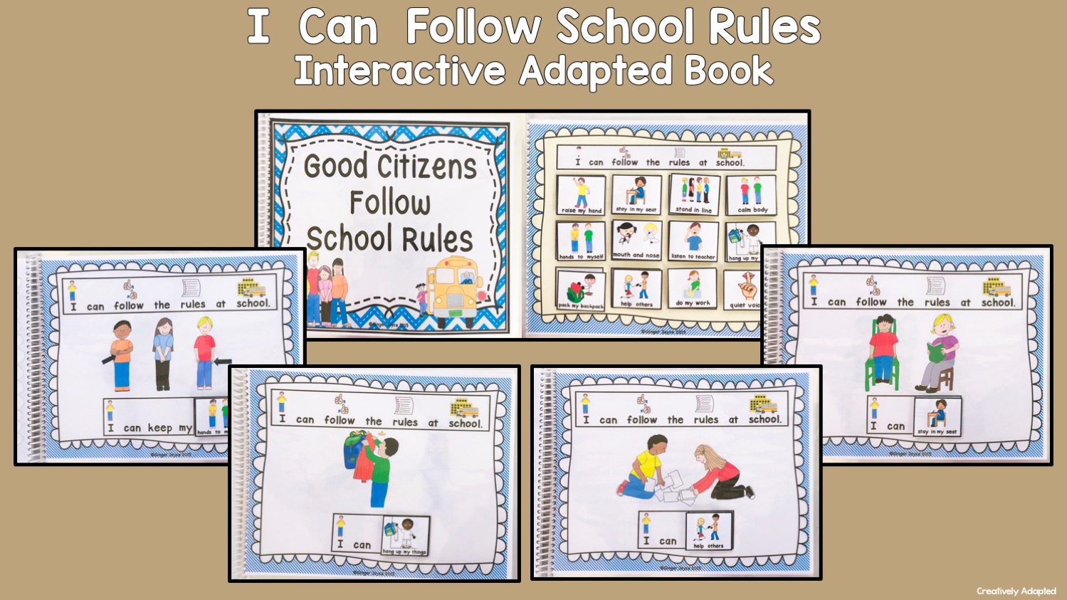 Good Citizens Follow School Rules Adapted Book